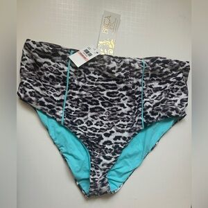 Becca Women’s Plus Size Bikini Bottom 2X Animal Print